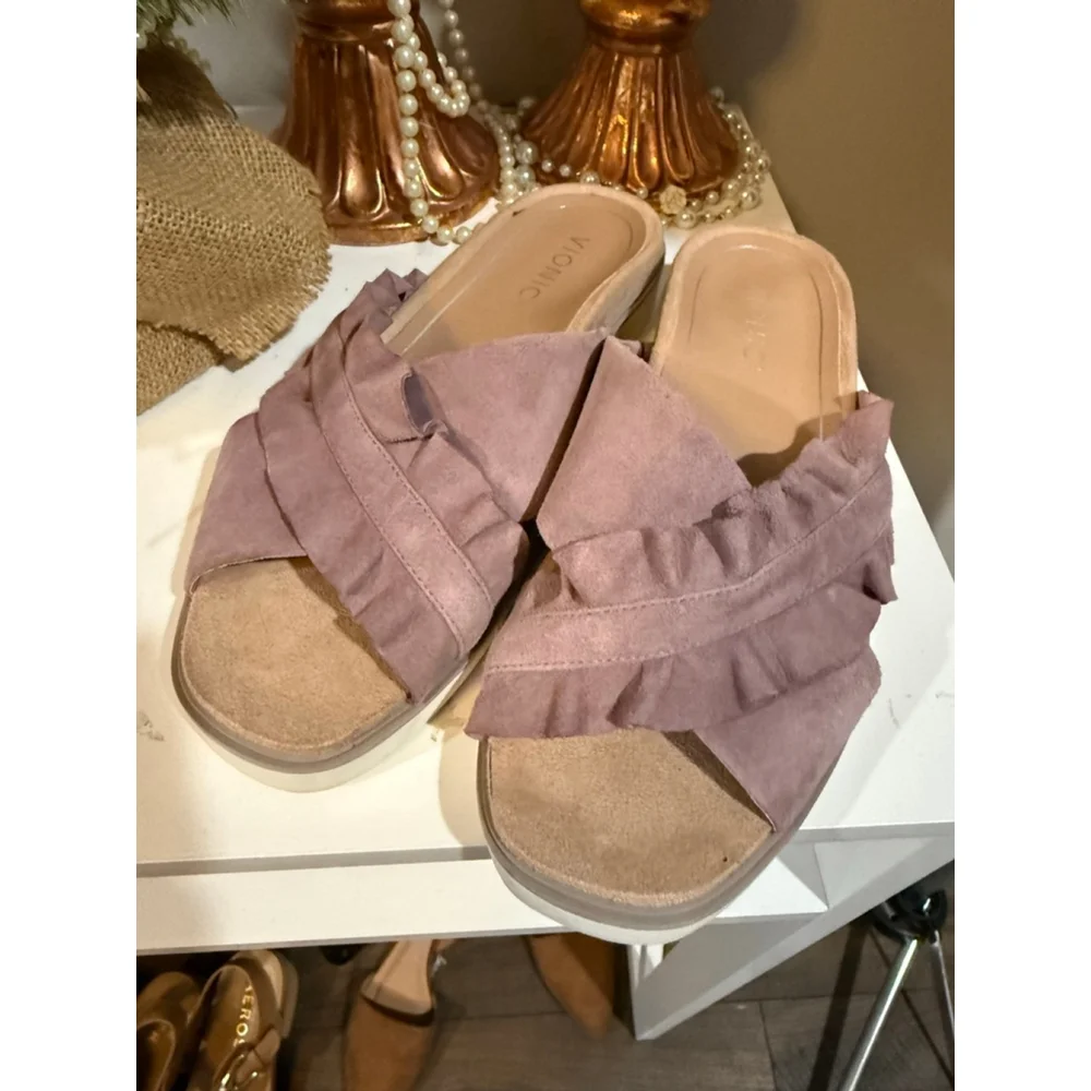 Vionic Azalea Slide Mauve - Picture 1 of 6